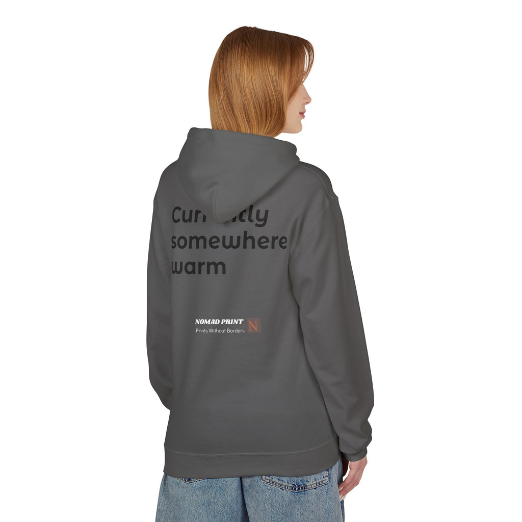 Aloha Adventure Hoodie — "Currently Somewhere Warm" Tropical Graphic Hoodie
