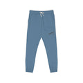 Progress over Perfection Embroidered Garment-Dyed Fleece Sweatpants — Minimal Small Script Logo Joggers