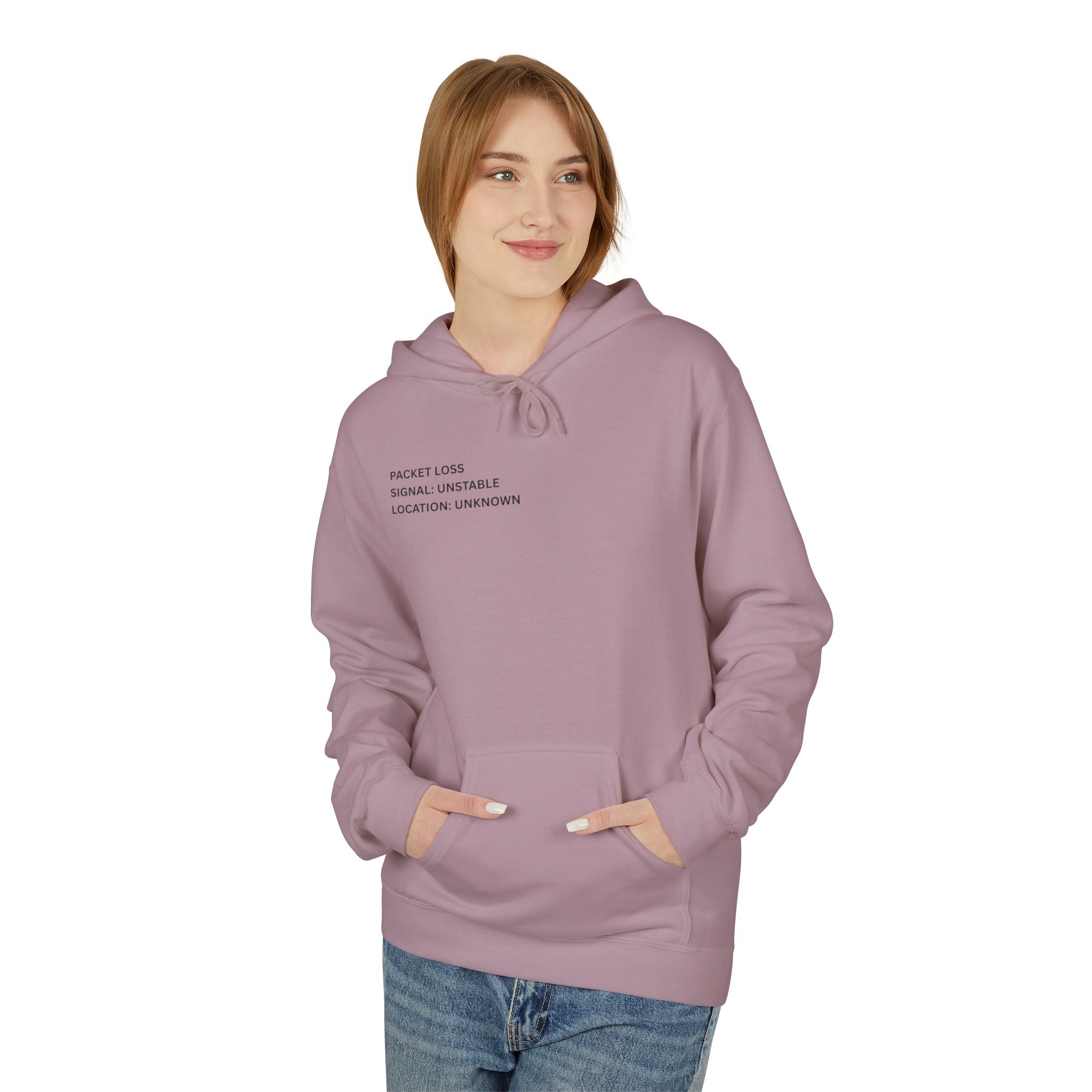 Connected to WiFi, Disconnected from Reality Hoodie – Minimal World Map Tech Travel Pullover