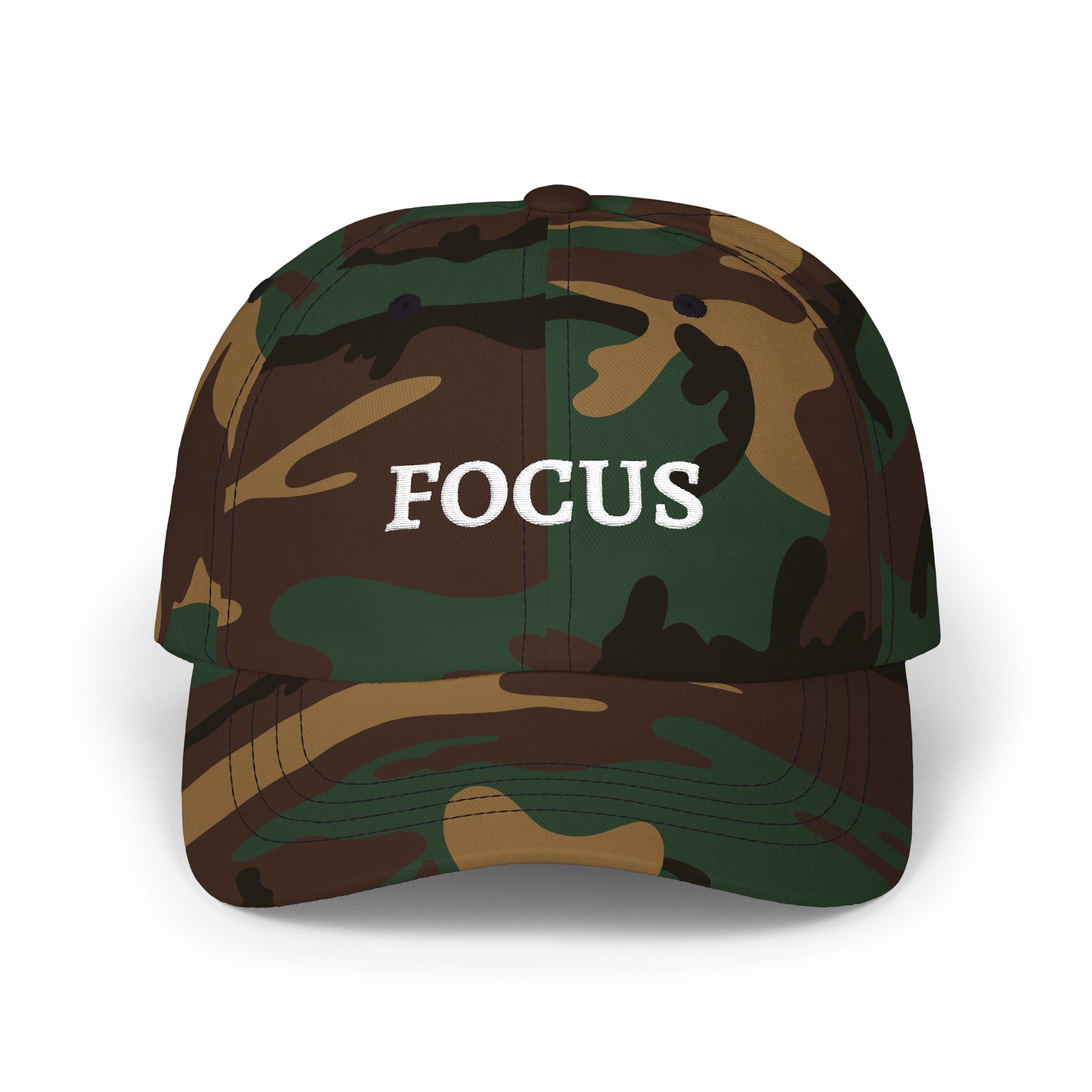 Focus Embroidered — Adjustable Cotton Low-Profile Baseball Hat