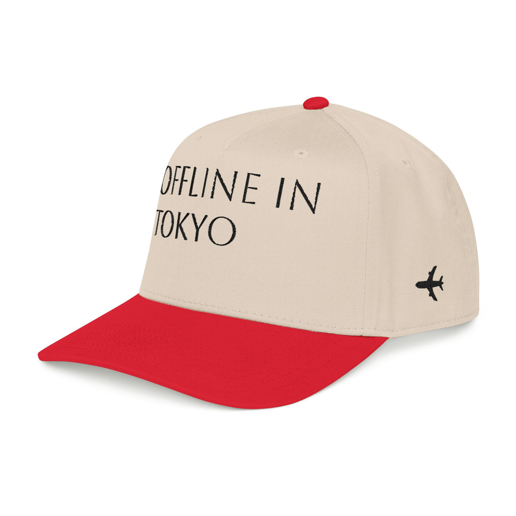 OFFLINE IN TOKYO Embroidered baseball Hat for digital nomads