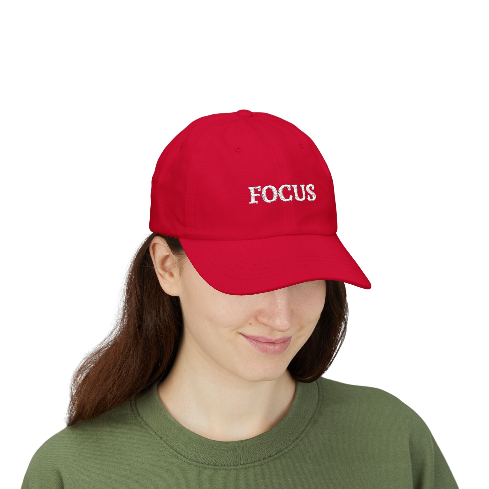 Focus Embroidered — Adjustable Cotton Low-Profile Baseball Hat