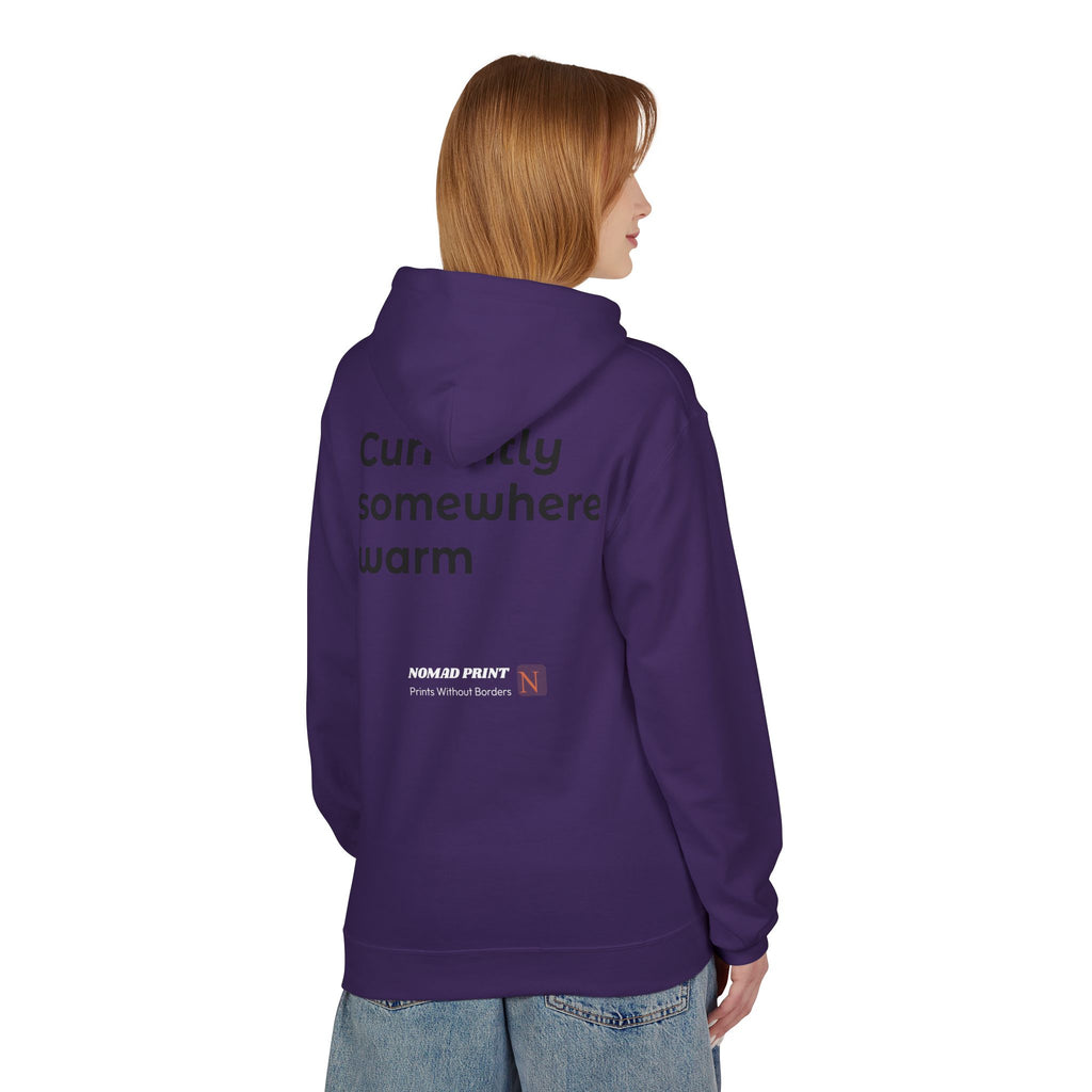 Aloha Adventure Hoodie — "Currently Somewhere Warm" Tropical Graphic Hoodie