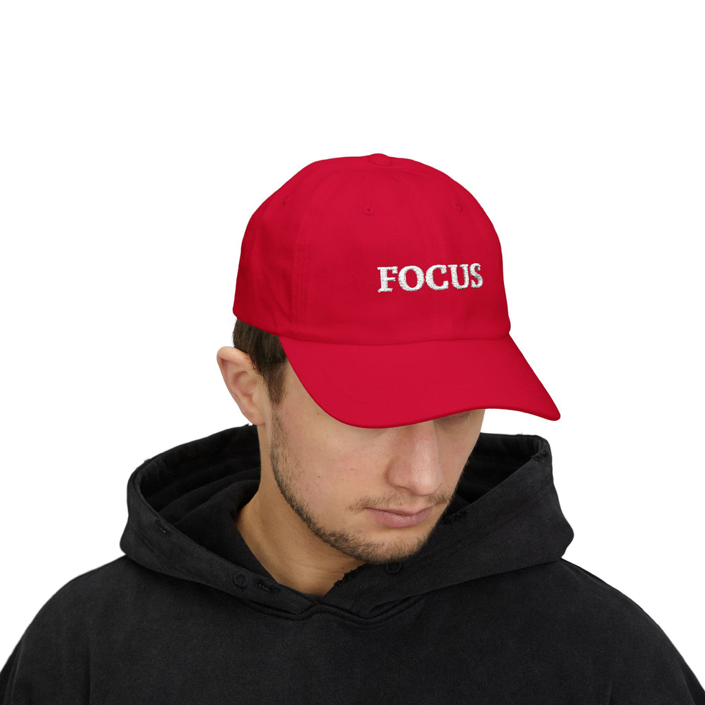 Focus Embroidered — Adjustable Cotton Low-Profile Baseball Hat