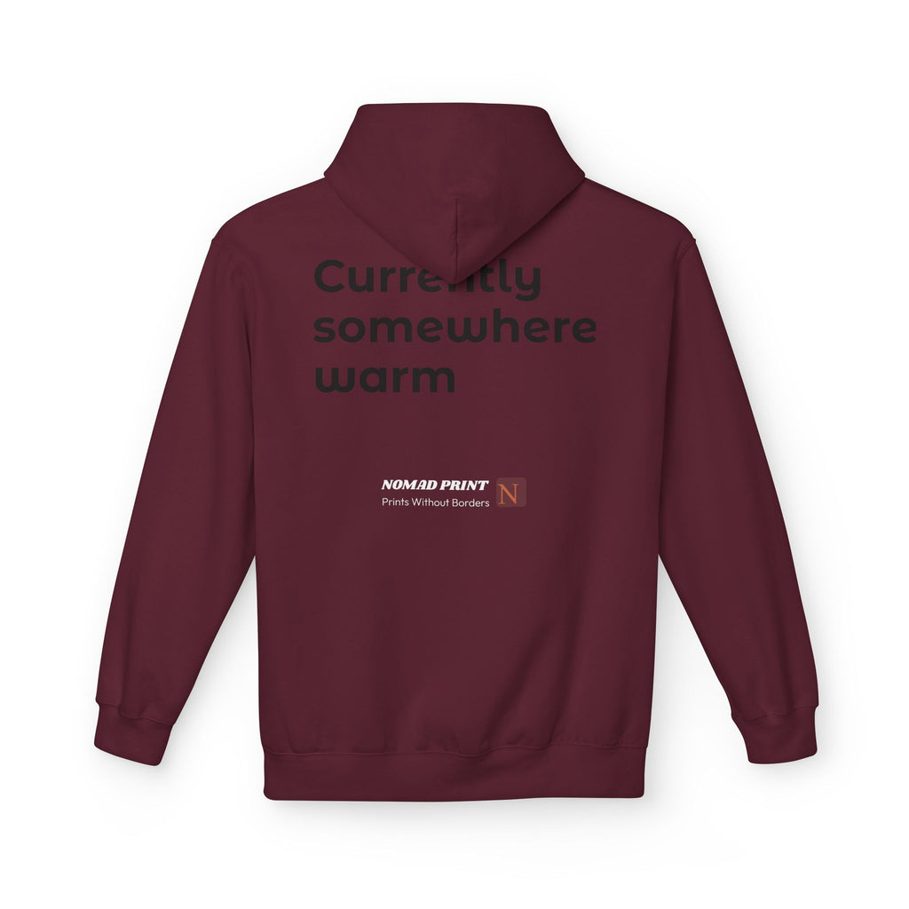 Aloha Adventure Hoodie — "Currently Somewhere Warm" Tropical Graphic Hoodie