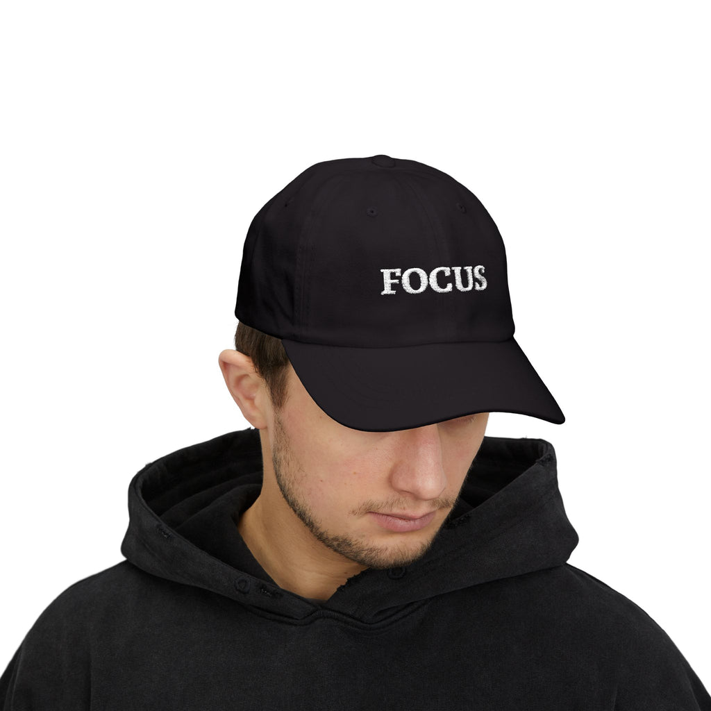 Focus Embroidered — Adjustable Cotton Low-Profile Baseball Hat