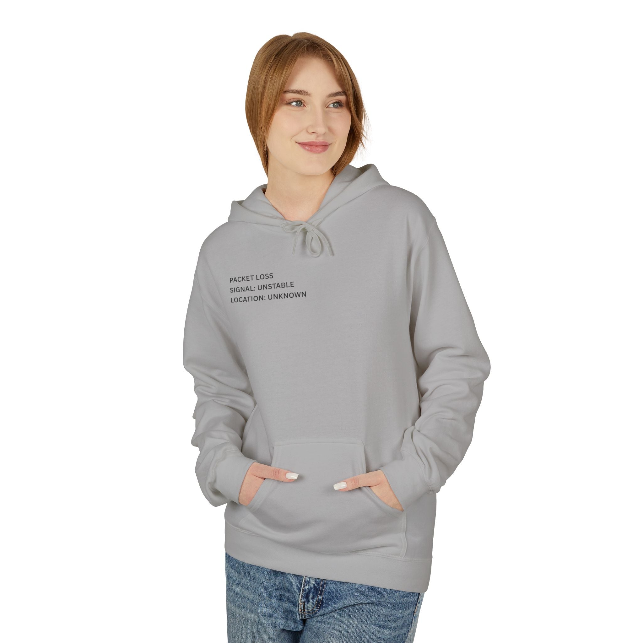 Connected to WiFi, Disconnected from Reality Hoodie – Minimal World Map Tech Travel Pullover