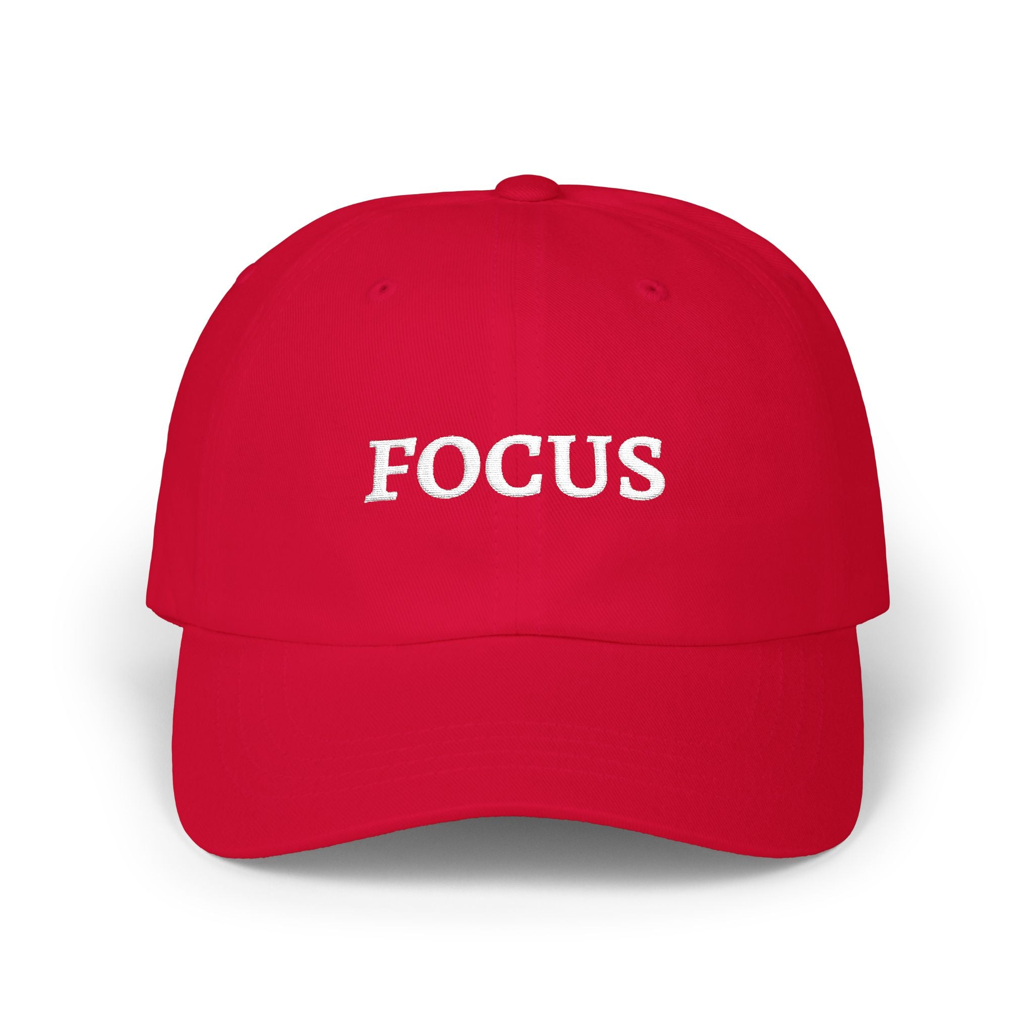 Focus Embroidered — Adjustable Cotton Low-Profile Baseball Hat