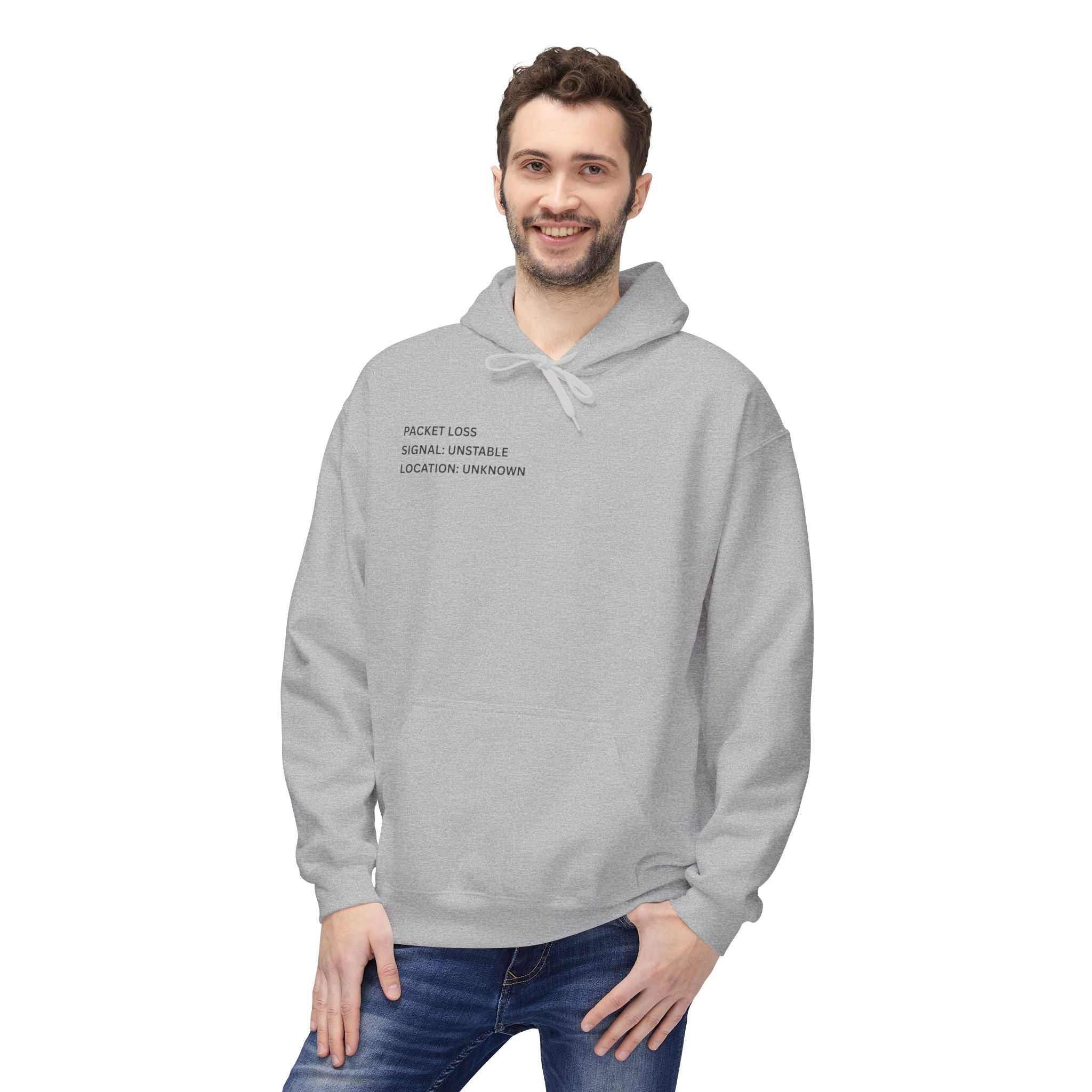 Connected to WiFi, Disconnected from Reality Hoodie – Minimal World Map Tech Travel Pullover