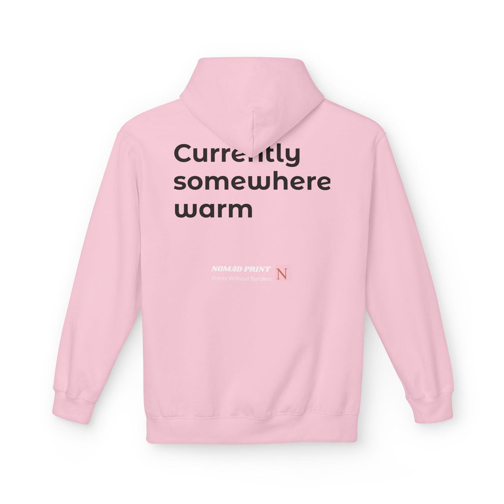 Aloha Adventure Hoodie — "Currently Somewhere Warm" Tropical Graphic Hoodie