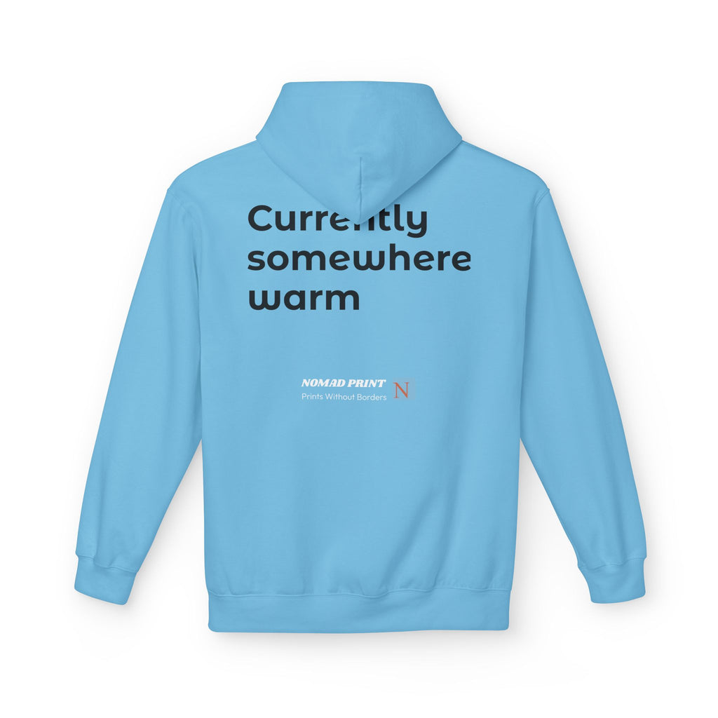 Aloha Adventure Hoodie — "Currently Somewhere Warm" Tropical Graphic Hoodie