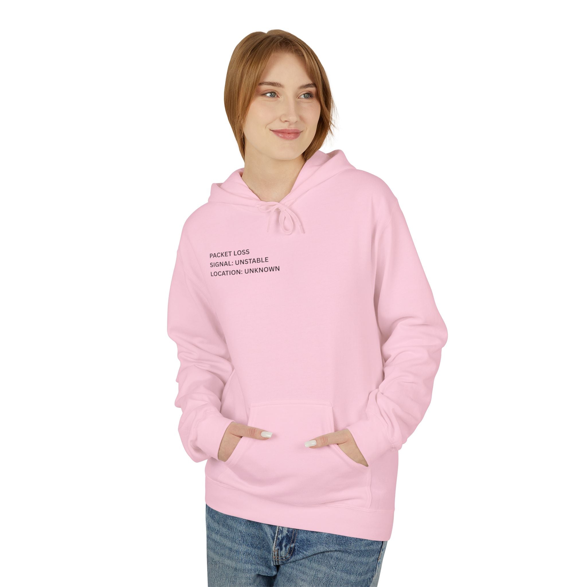 Connected to WiFi, Disconnected from Reality Hoodie – Minimal World Map Tech Travel Pullover