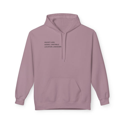 Connected to WiFi, Disconnected from Reality Hoodie – Minimal World Map Tech Travel Pullover