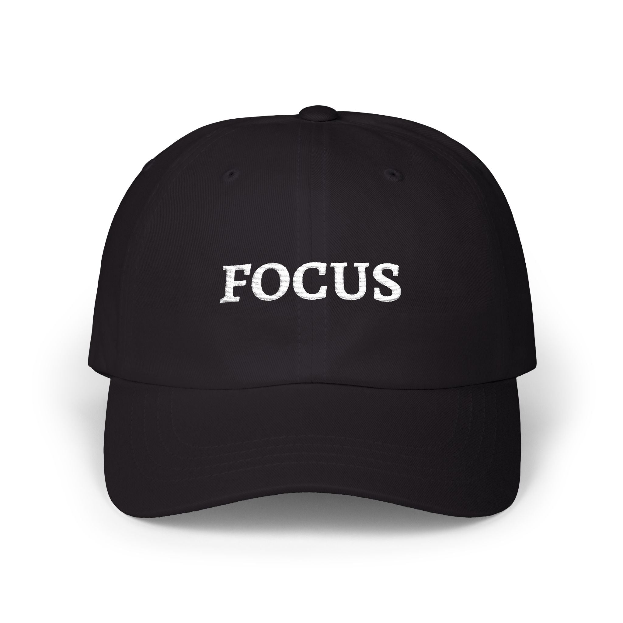 Focus Embroidered — Adjustable Cotton Low-Profile Baseball Hat