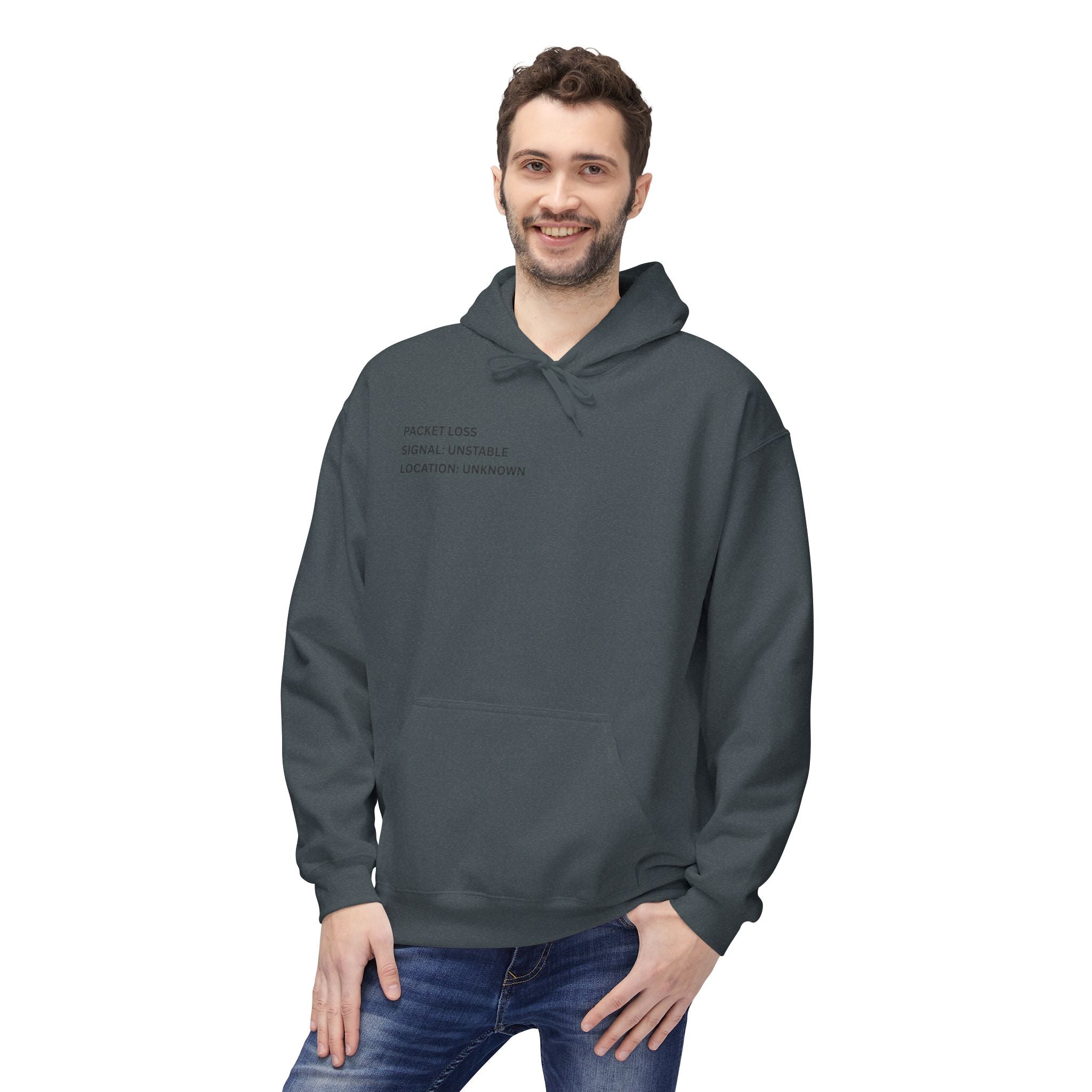 Connected to WiFi, Disconnected from Reality Hoodie – Minimal World Map Tech Travel Pullover