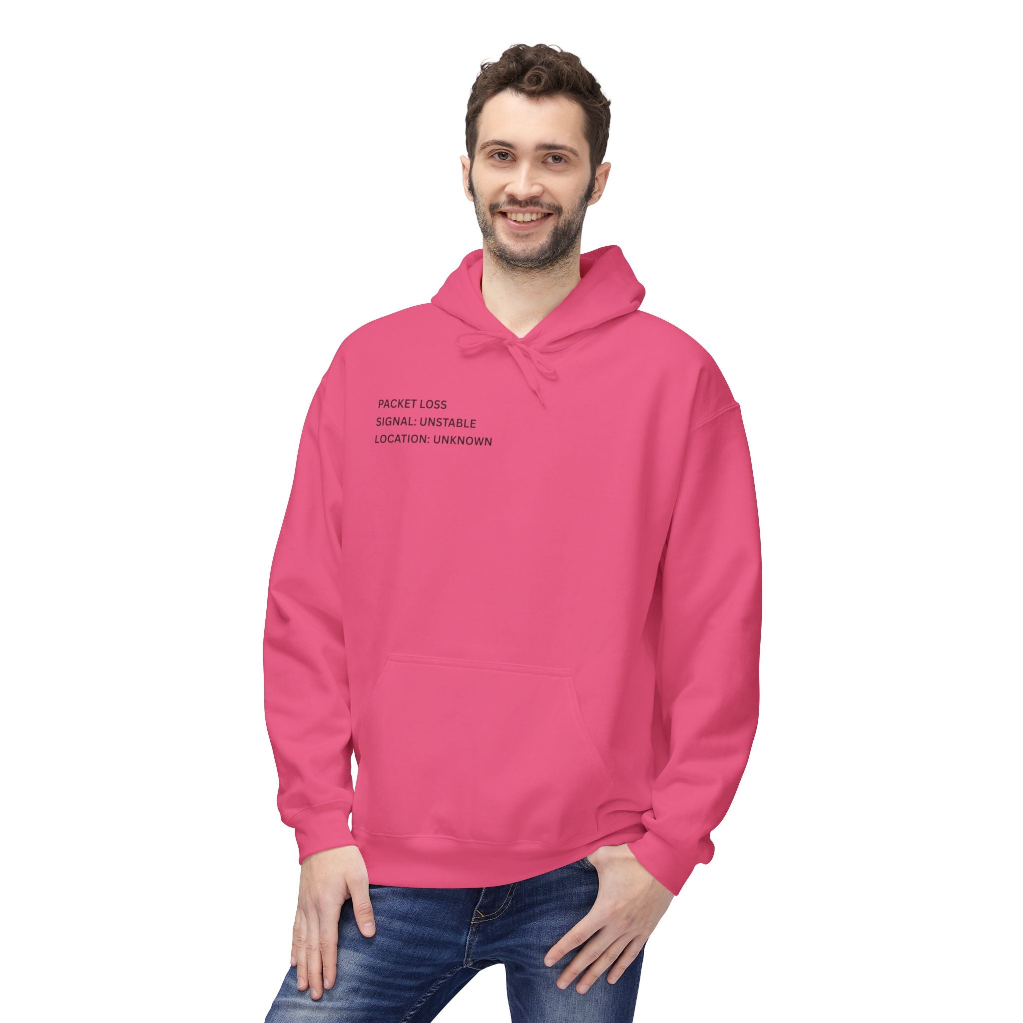 Connected to WiFi, Disconnected from Reality Hoodie – Minimal World Map Tech Travel Pullover