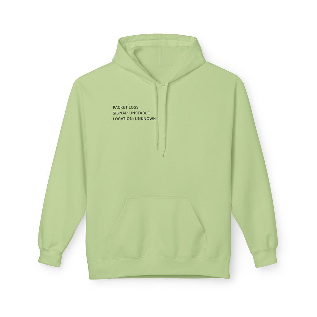 Connected to WiFi, Disconnected from Reality Hoodie – Minimal World Map Tech Travel Pullover