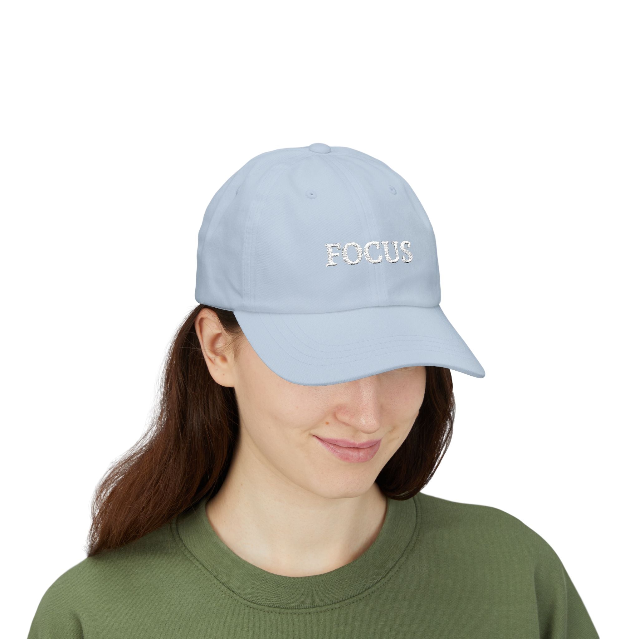 Focus Embroidered — Adjustable Cotton Low-Profile Baseball Hat