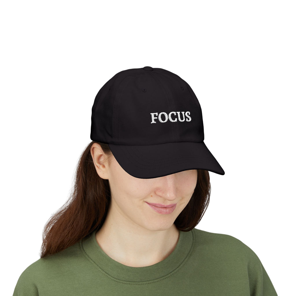 Focus Embroidered — Adjustable Cotton Low-Profile Baseball Hat