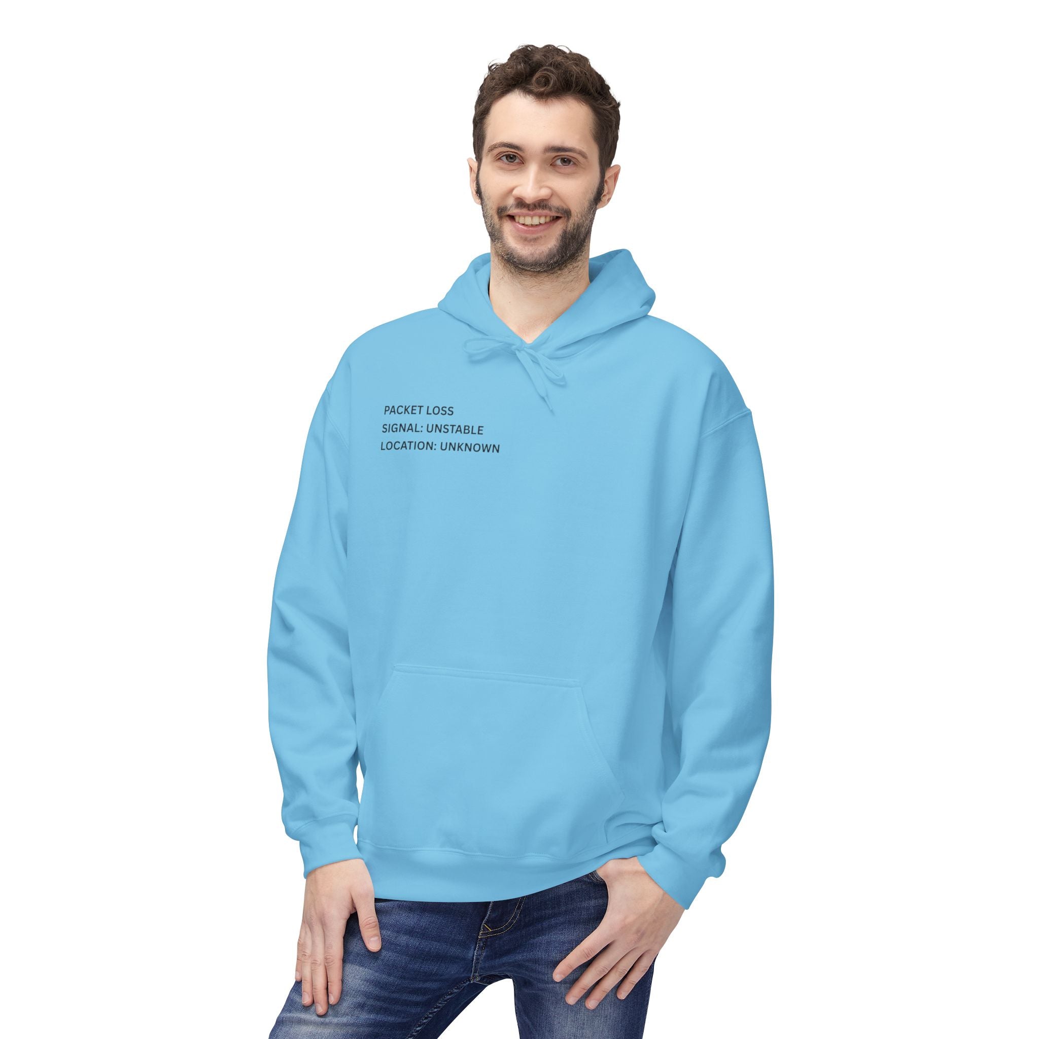 Connected to WiFi, Disconnected from Reality Hoodie – Minimal World Map Tech Travel Pullover