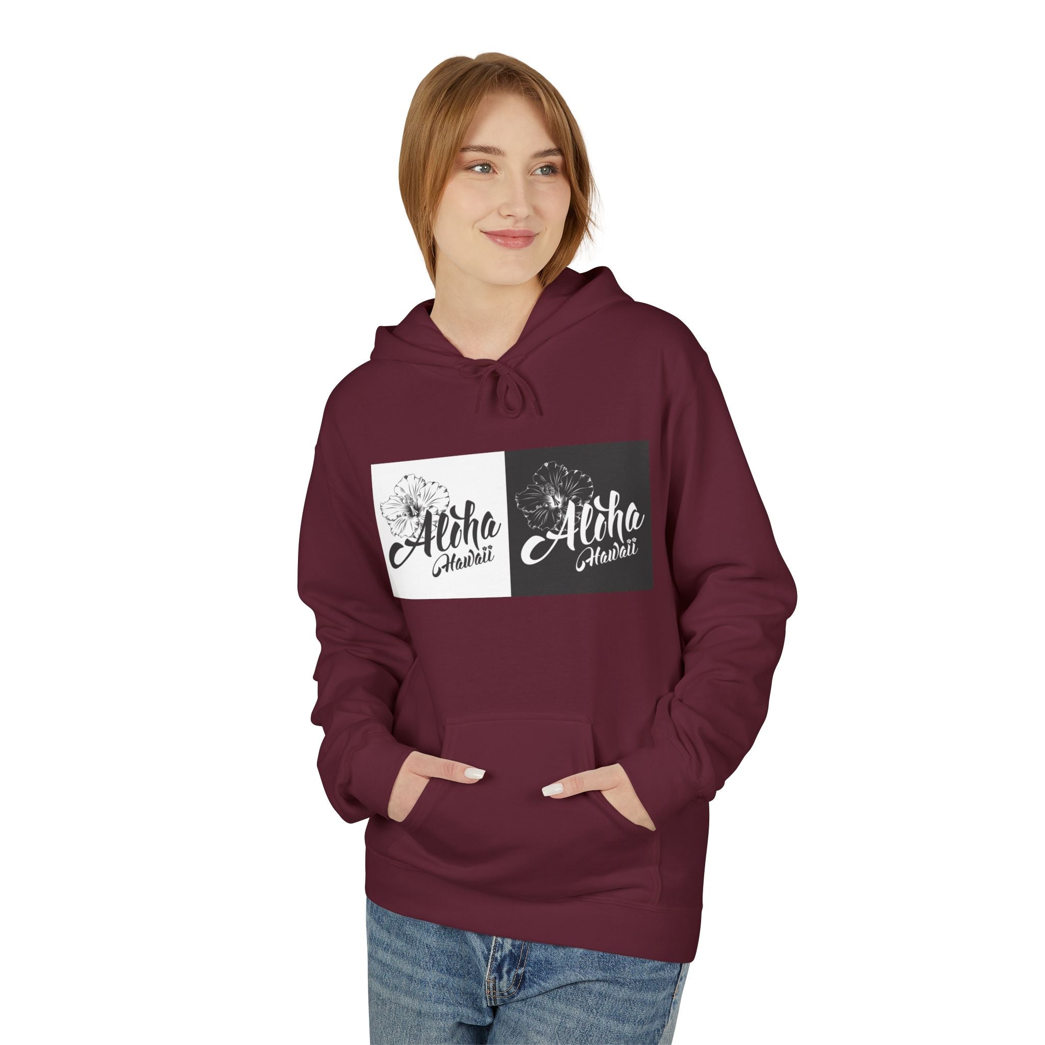 Aloha Adventure Hoodie — "Currently Somewhere Warm" Tropical Graphic Hoodie