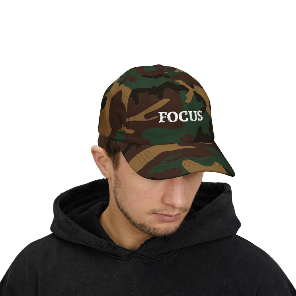 Focus Embroidered — Adjustable Cotton Low-Profile Baseball Hat