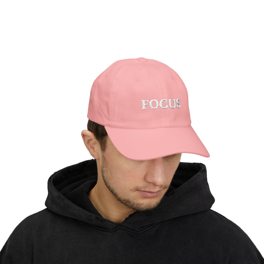 Focus Embroidered — Adjustable Cotton Low-Profile Baseball Hat
