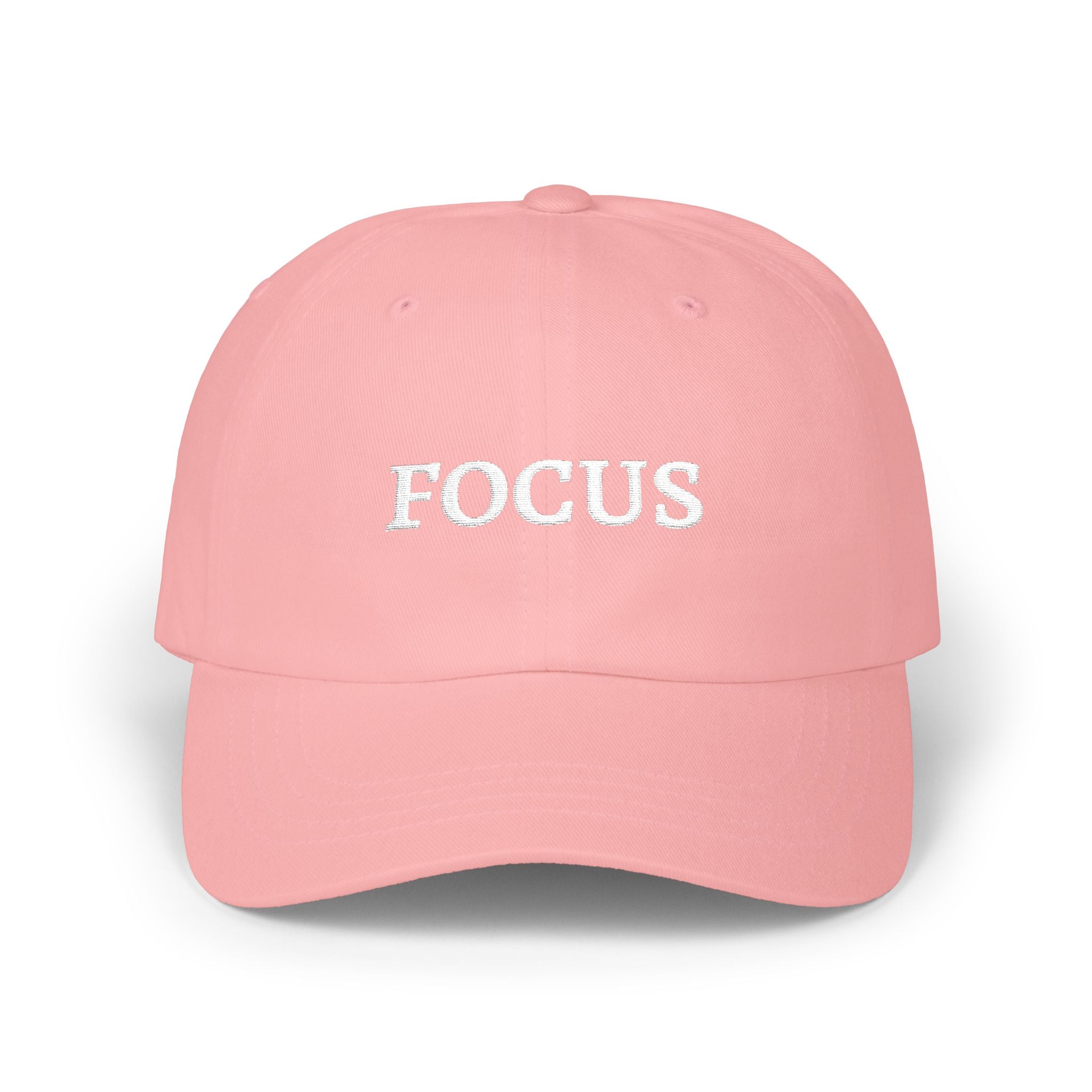 Focus Embroidered — Adjustable Cotton Low-Profile Baseball Hat