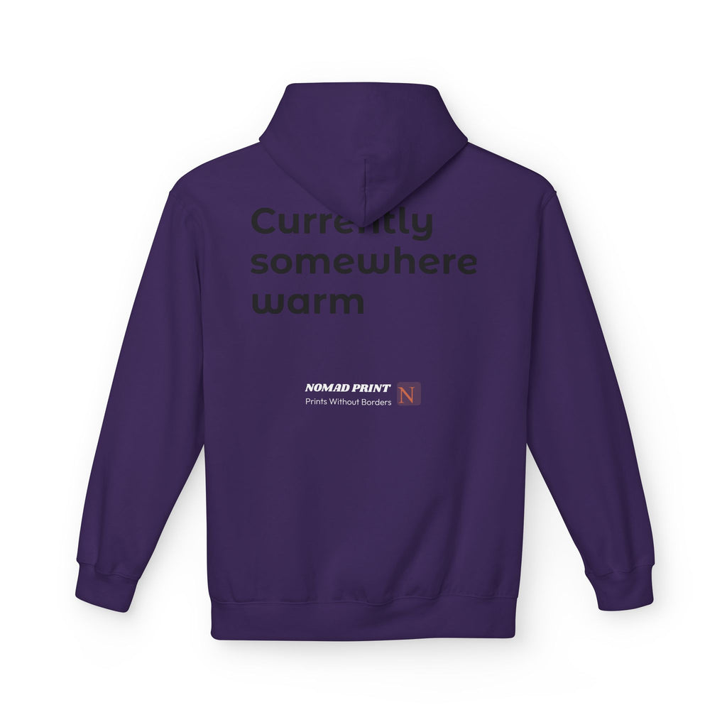 Aloha Adventure Hoodie — "Currently Somewhere Warm" Tropical Graphic Hoodie