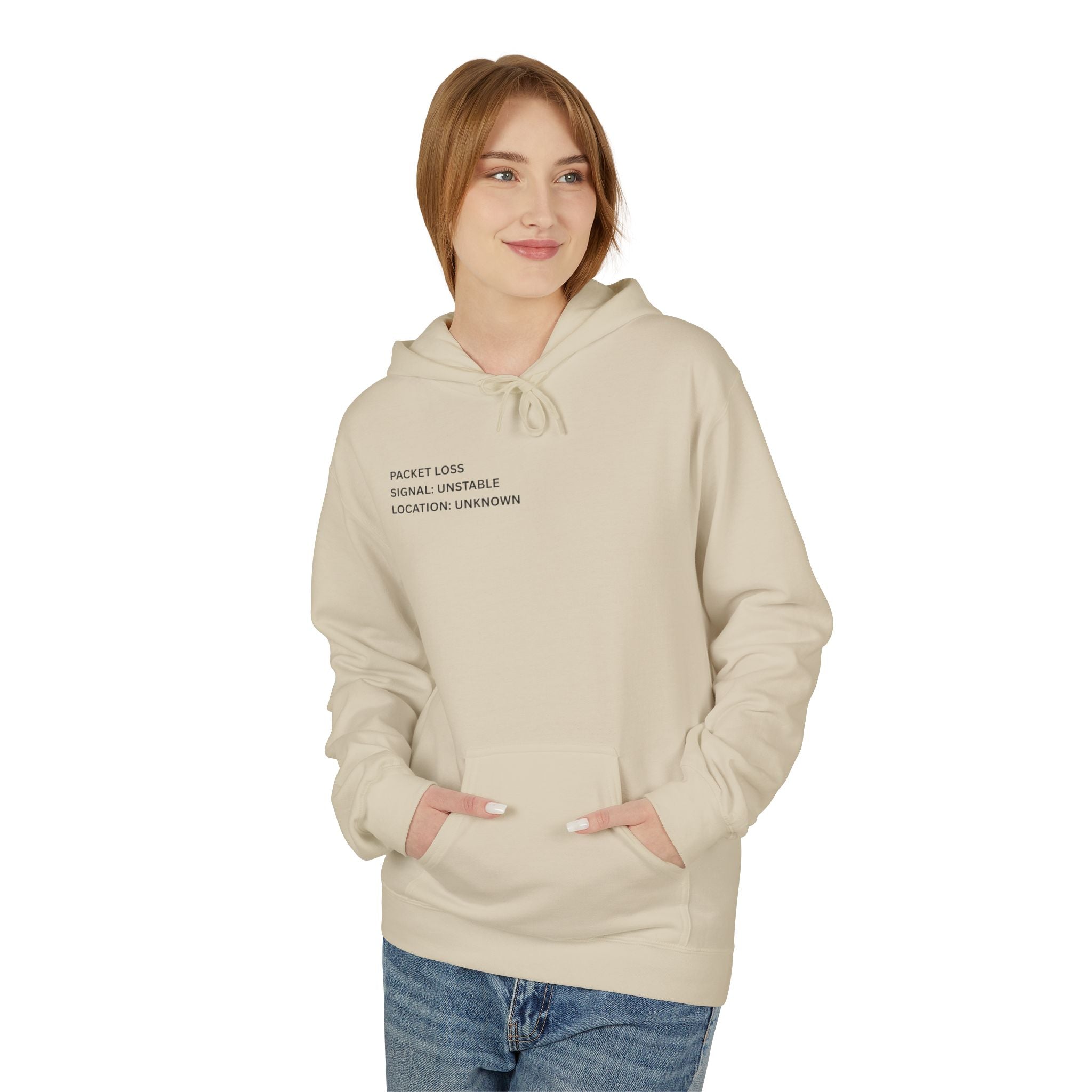 Connected to WiFi, Disconnected from Reality Hoodie – Minimal World Map Tech Travel Pullover