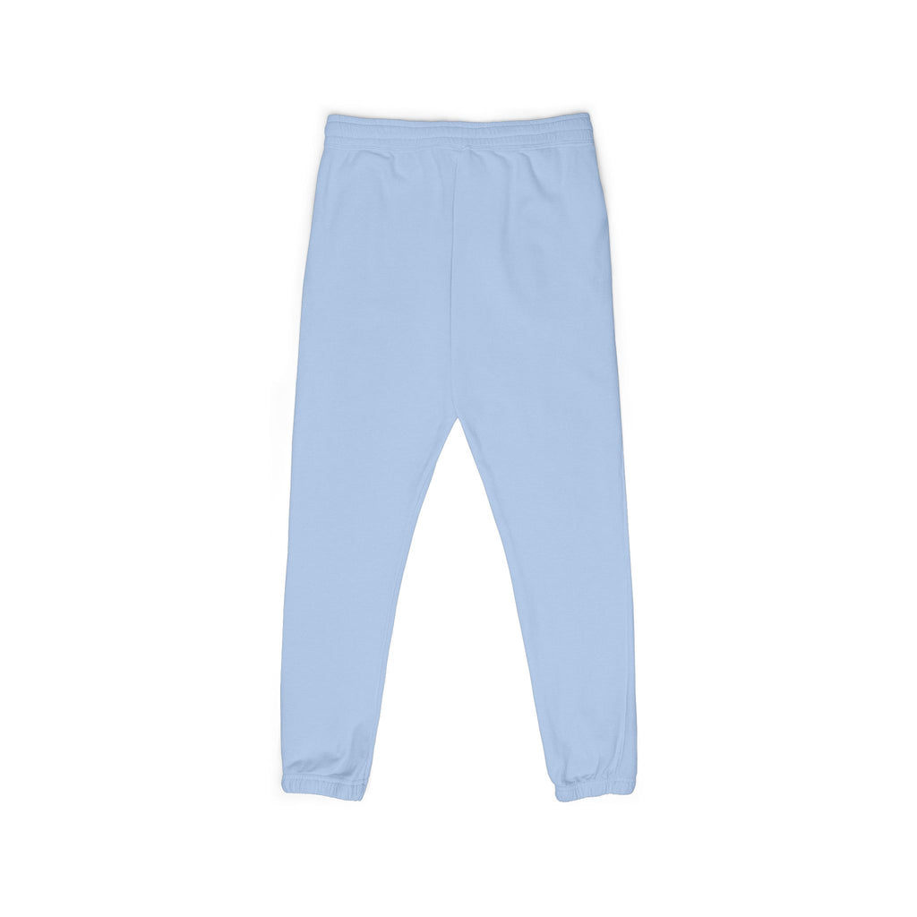 Progress over Perfection Embroidered Garment-Dyed Fleece Sweatpants — Minimal Small Script Logo Joggers