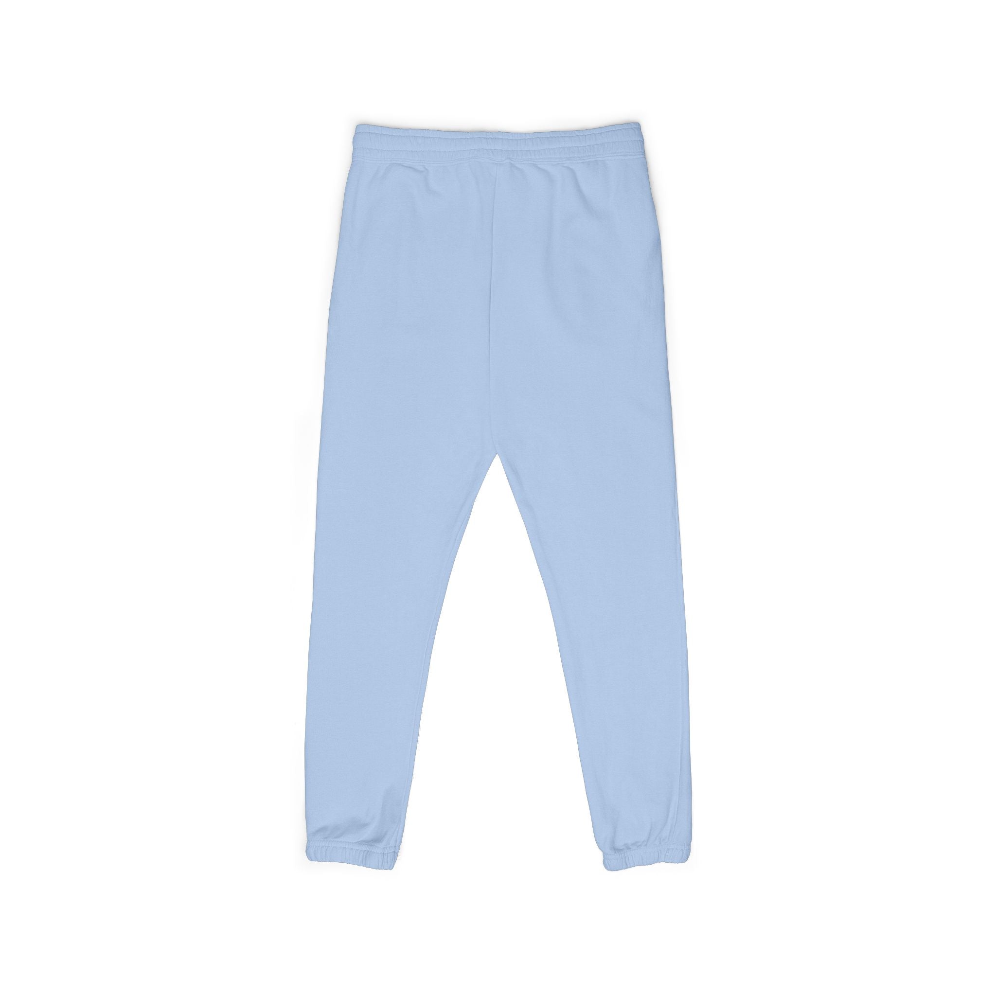 Progress over Perfection Embroidered Garment-Dyed Fleece Sweatpants — Minimal Small Script Logo Joggers