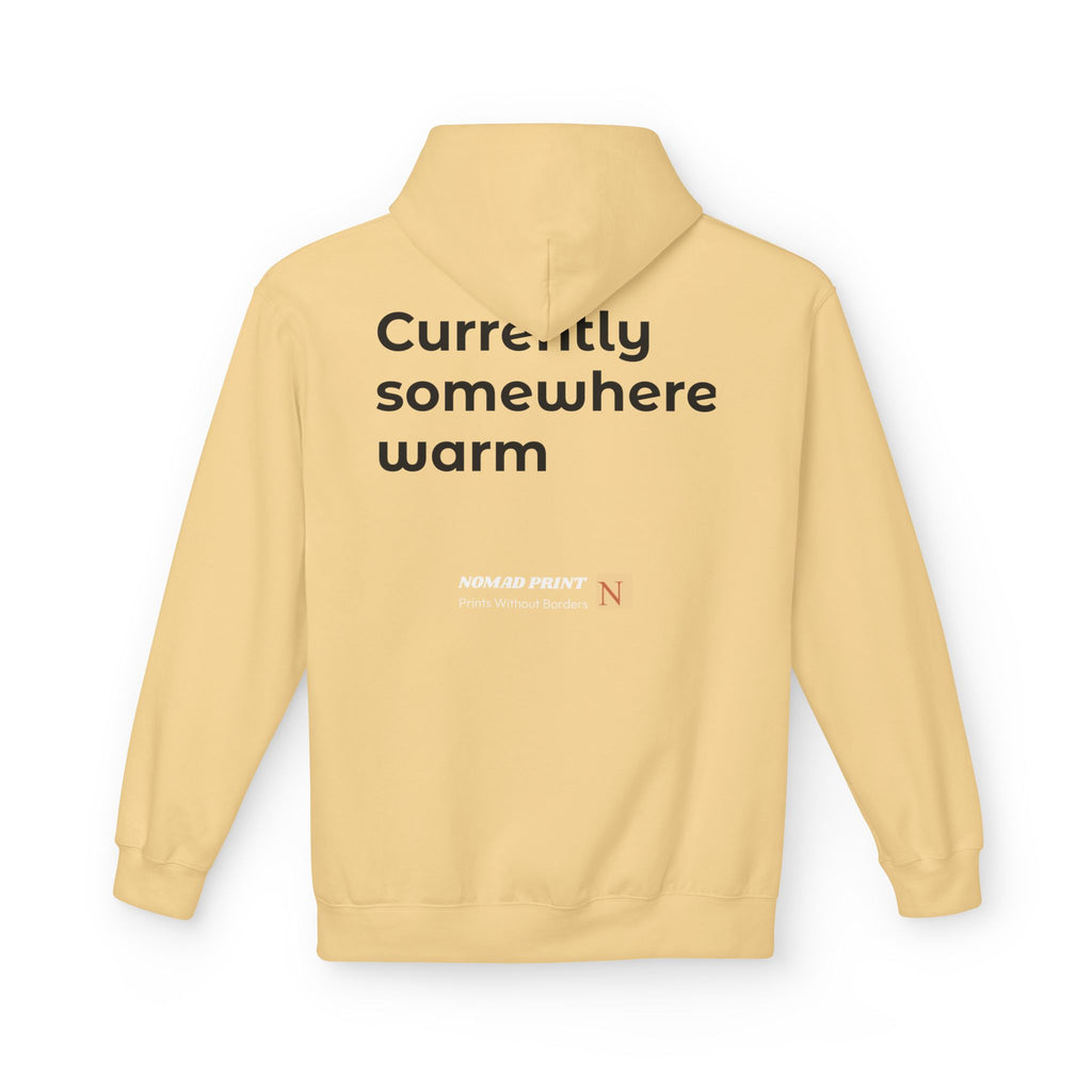 Aloha Adventure Hoodie — "Currently Somewhere Warm" Tropical Graphic Hoodie