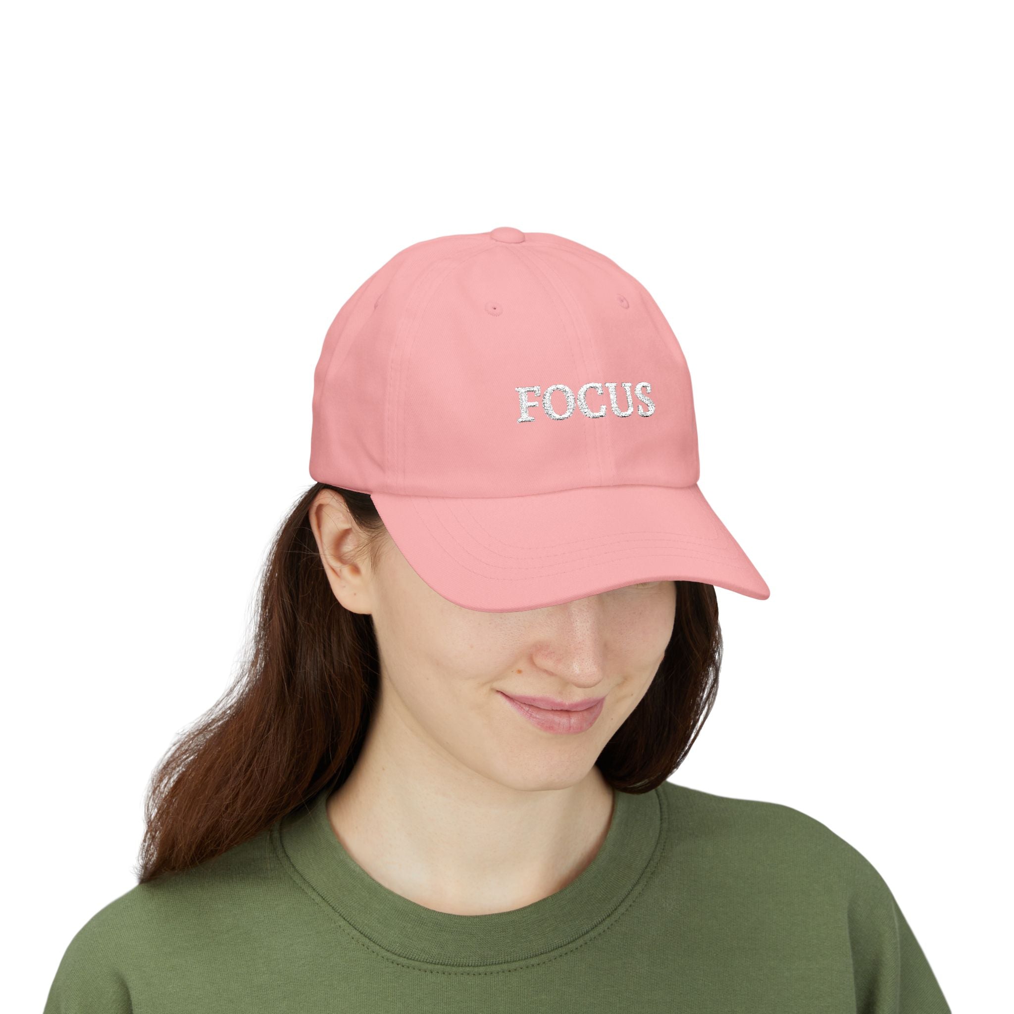 Focus Embroidered — Adjustable Cotton Low-Profile Baseball Hat