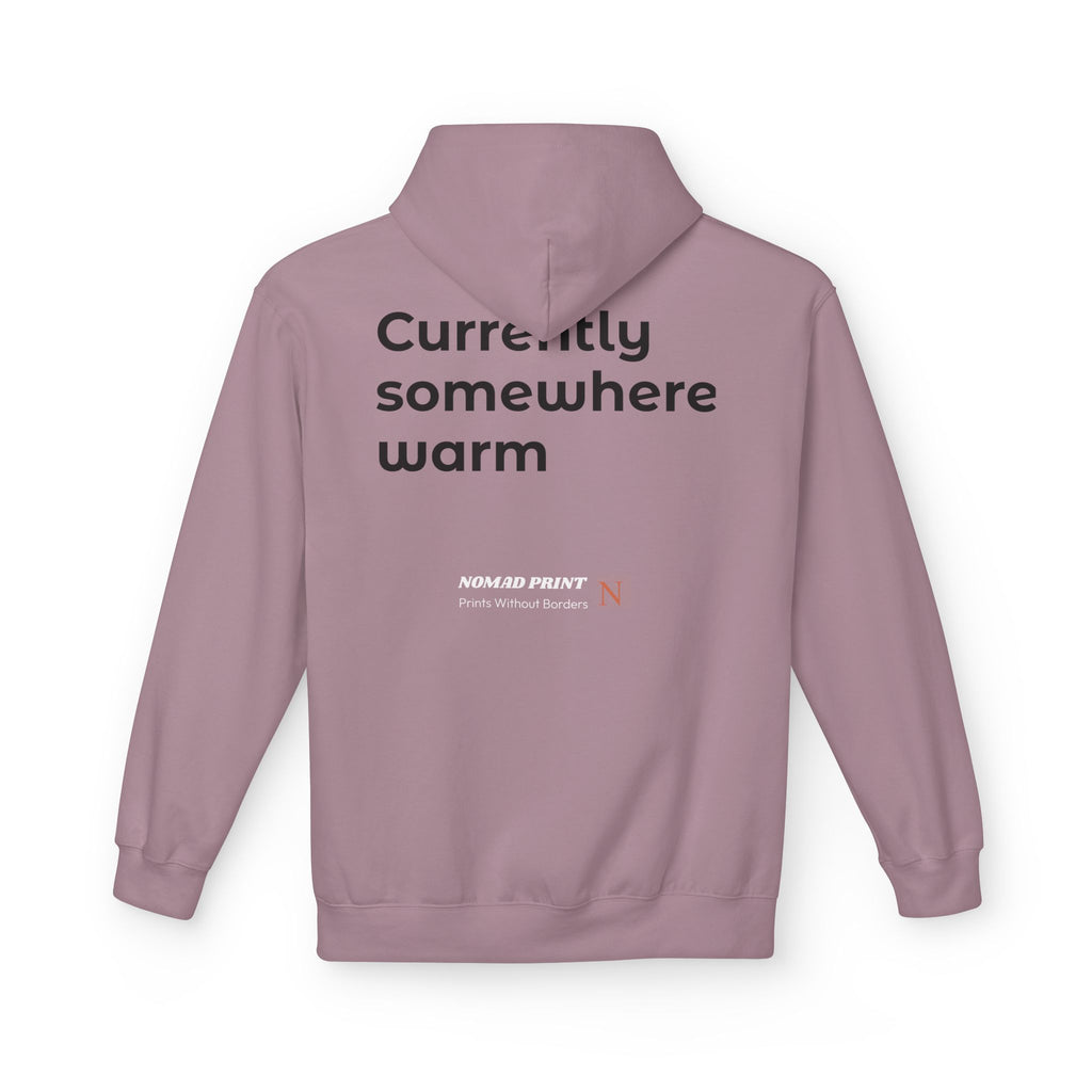 Aloha Adventure Hoodie — "Currently Somewhere Warm" Tropical Graphic Hoodie
