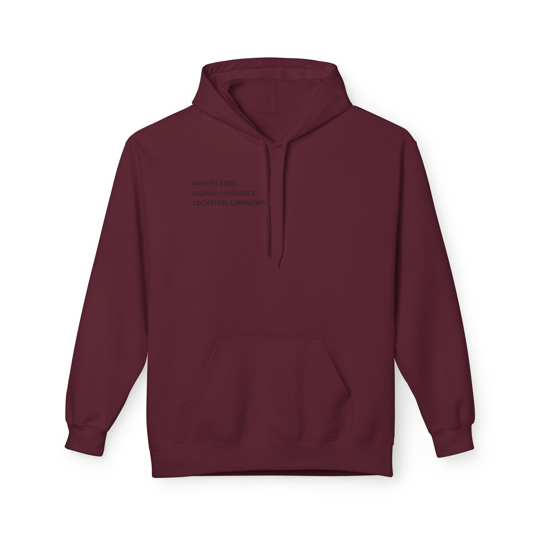 Connected to WiFi, Disconnected from Reality Hoodie – Minimal World Map Tech Travel Pullover